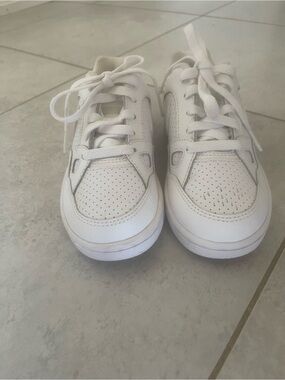 Nike Kids White Lace-Up Perforated Sneakers